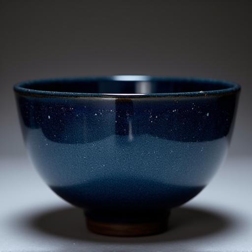 夜空を模した深い青色の茶碗
